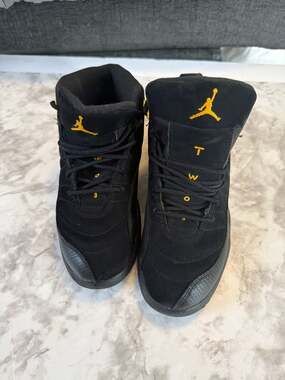 Nike Air Jordan 12 Retro PS Black Taxi Size 1.5Y 151186-071